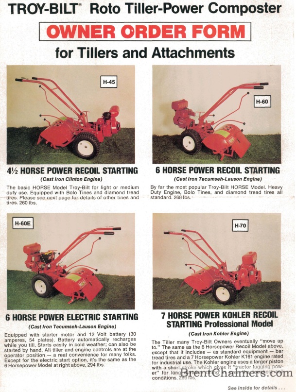 Tiller Manuals